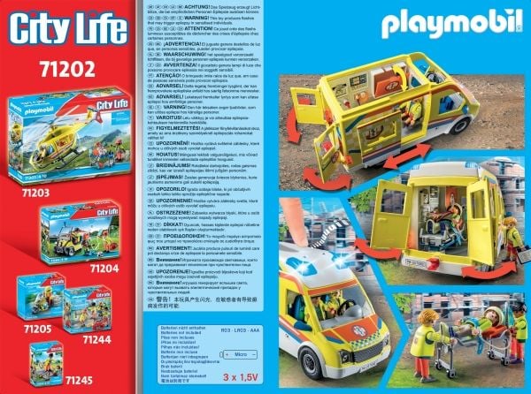 Playmobil City Life 71202, Ambulans, 4 År, Plast, Multifärg