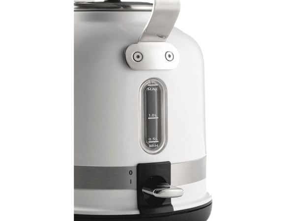Ariete 2854/01, 1,7 L, 2000 W, Valkoinen, Ruostumaton teräs, Veden tason ilmaisin, Johdoton