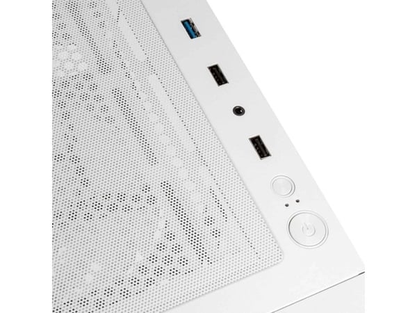 Kolink OBSERVATORY HF GLASS WHITE ARGB, Midi Tower, PC, Hvit, ATX, Micro ATX, Mini-ITX, Metall, Herdet glass, Multi