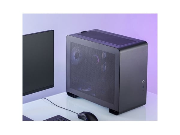 Jonsbo U4 Mini, Mini Tower, PC, Sort, ITX, Mini-ATX, Netting, Stål, Spilling