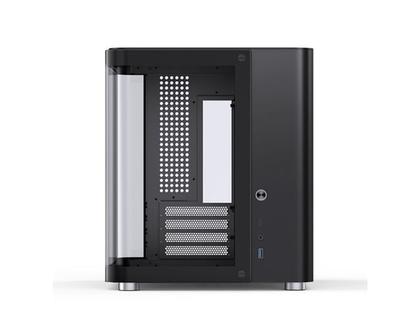 Jonsbo TK-1 2.0, Mini Tower, PC, musta, ITX, mikro ATX, Terästä, Karkaistu lasi, Pelaaminen