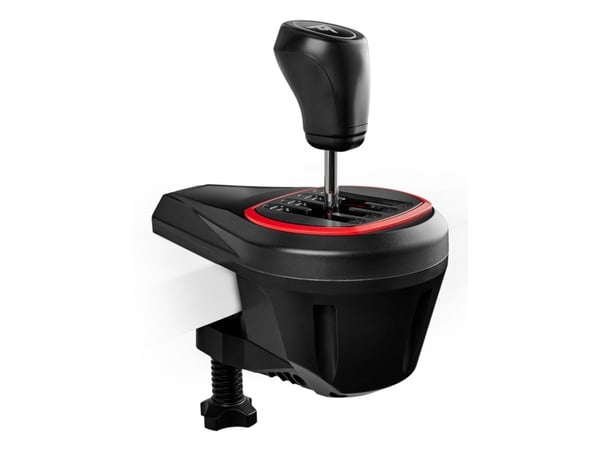 Thrustmaster TH8S Shifter, PlayStation 5, PlayStation 4, Xbox One, Xbox Series S, Xbox Series X, PC, Girspak-tillegg til racingratt, Svart, Rød, Me...