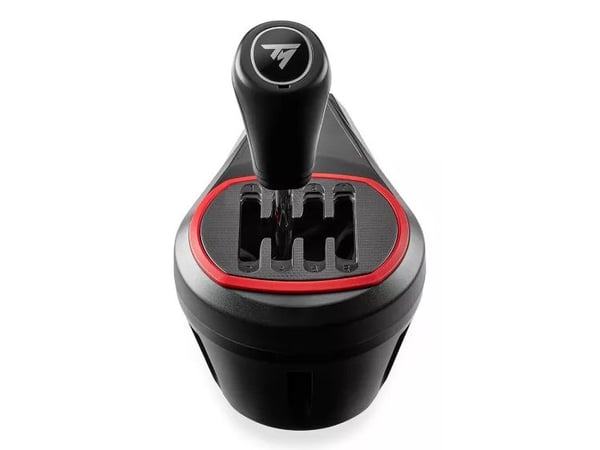 Thrustmaster TH8S Shifter, PlayStation 5, PlayStation 4, Xbox One, Xbox Series S, Xbox Series X, PC, Girspak-tillegg til racingratt, Svart, Rød, Me...