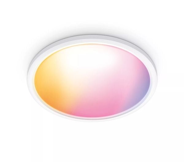 WiZ taklampe SuperSlim White - smart LED-belysning - farget og hvitt - integrert LED - 32W - Wi-Fi