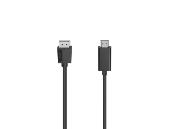 Hama 00205144, 1.5 m, DisplayPort, HDMI, Hanstik, suora, suora
