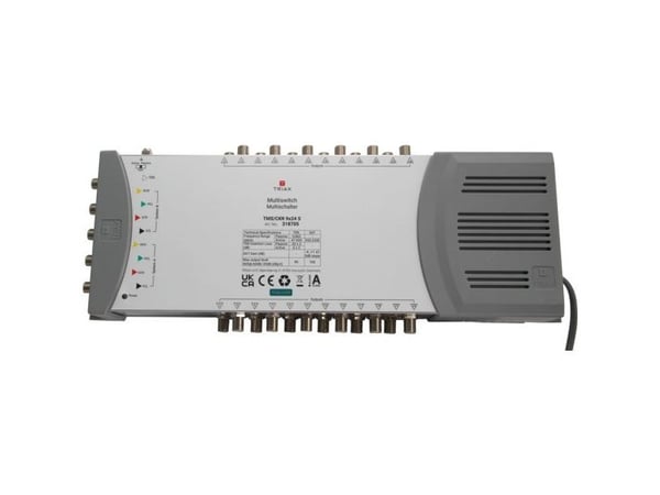 Triax TMS/CKR 9x24 S, 5 lähtöä, 24 tuloa, 5 - 862 MHz, 950 - 2200 MHz, 10 dB, 10 dB