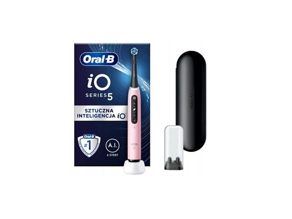 Oral-B iO5 elektrisk tannbørste rosa BR00305 - 5 moduser, app, trykksensor