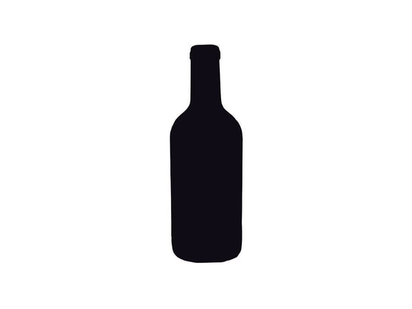 Securit® silhuet Bottle seinälevy mustana Securit® silhuet Bottle seinälevy mustana