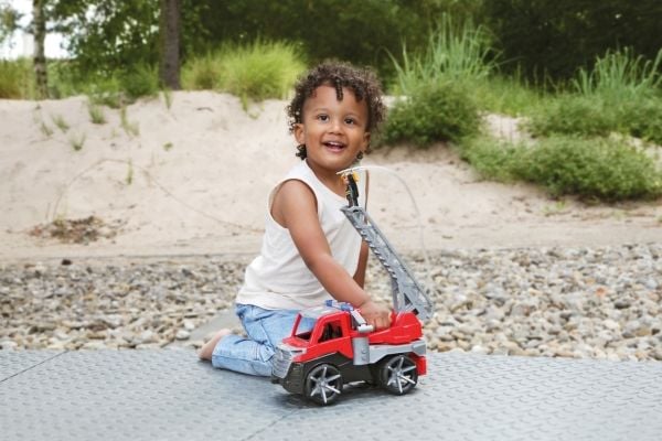 Lena TRUXX SM04535, Brannbil, 2 år, Gummi, Stål, Grå, Rød