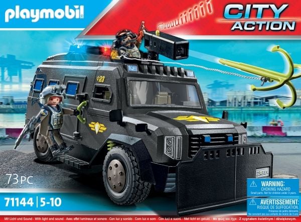Playmobil City Action 71144, Militært kjøretøy, 5 år, Plast, Flerfarget