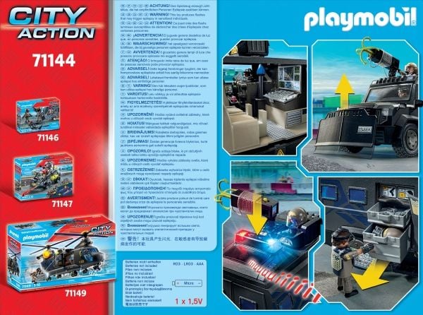 Playmobil City Action 71144, Militært kjøretøy, 5 år, Plast, Flerfarget