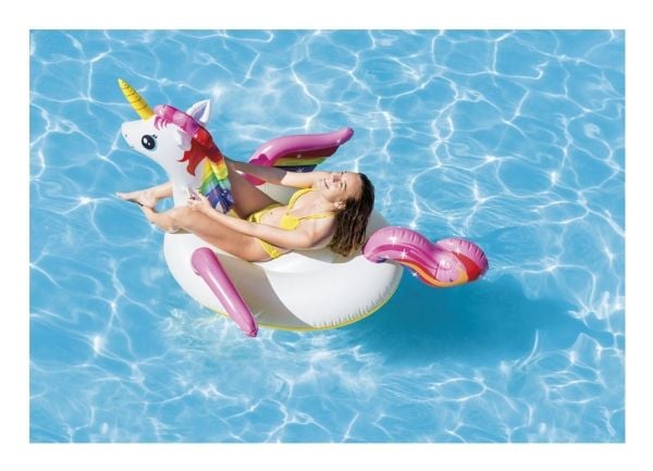 Intex Enhjørning Ride-On 198x140x102cm