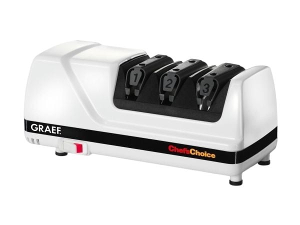 Graef CC 120 - Elektrisk knivsliper - 75 W - hvit