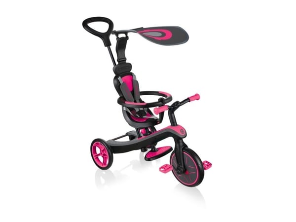 Globber Trike Explorer, Jente, Front trekk, Rett opp, Barn, Solide hjul, Rosa