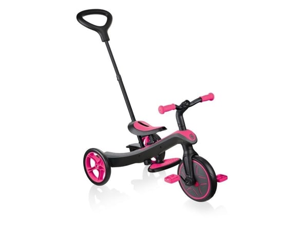 Globber Trike Explorer, Jente, Front trekk, Rett opp, Barn, Solide hjul, Rosa