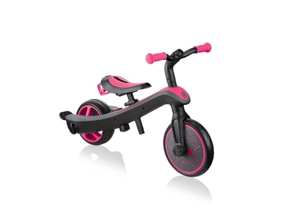 Globber Trike Explorer, Jente, Front trekk, Rett opp, Barn, Solide hjul, Rosa