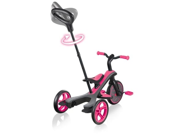 Globber Trike Explorer, Jente, Front trekk, Rett opp, Barn, Solide hjul, Rosa