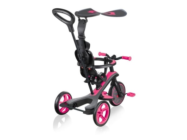 Globber Trike Explorer, Jente, Front trekk, Rett opp, Barn, Solide hjul, Rosa