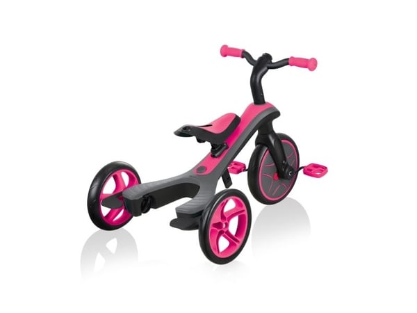 Globber Trike Explorer, Jente, Front trekk, Rett opp, Barn, Solide hjul, Rosa