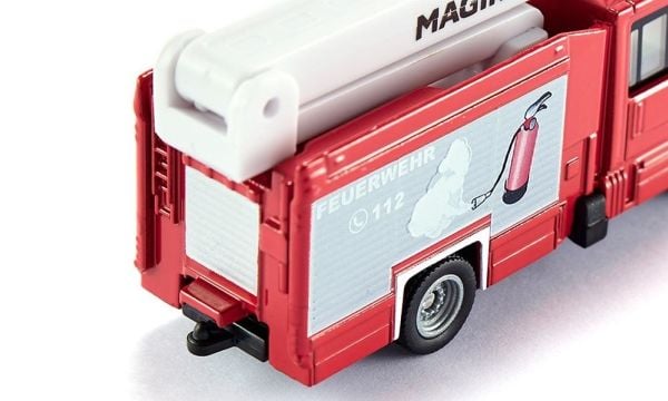 Siku Magirus Multistar TLF, Paloauto, 1:87, Poika/tyttö, Metalli, Muovi, 3 vuosi/vuosia, Punainen, Hopea