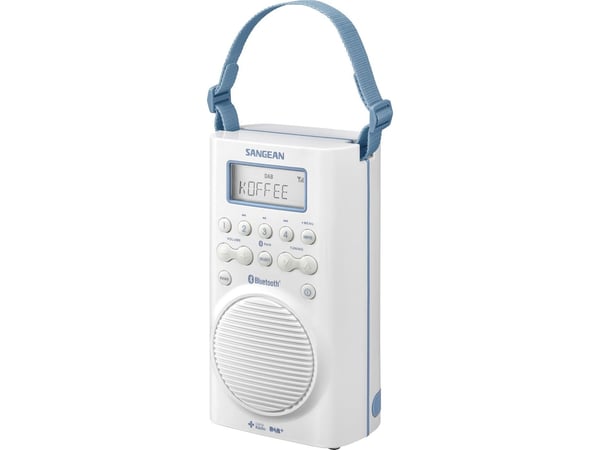 Sangean Aquatic 205, Klockradio, DAB+, FM, Vit, Vattentät