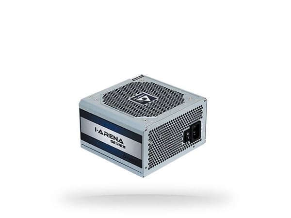 Chieftec iARENA GPC-600S - Nätaggregat (intern) - ATX12V 2.3/ PS/2 - AC 230 V - 600 Watt - aktive PFC - silver
