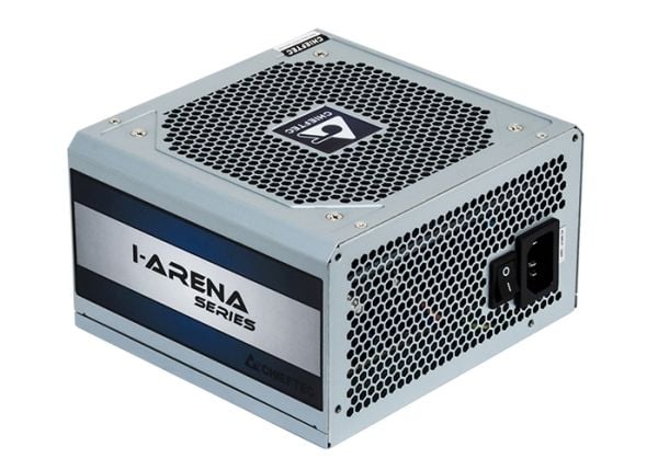 Chieftec iARENA GPC-600S - Nätaggregat (intern) - ATX12V 2.3/ PS/2 - AC 230 V - 600 Watt - aktive PFC - silver