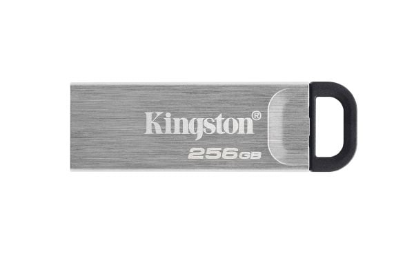 Kingston Technology DataTraveler Kyson, 256 GB, USB Type-A, 3.2 Gen 1 (3.1 Gen 1), 200 MB/s, Uten lokk, Sølv