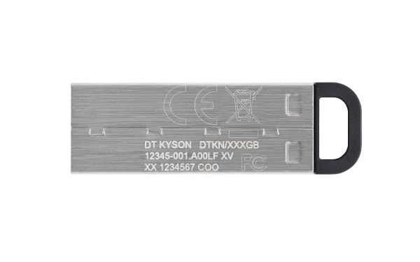 Kingston Technology DataTraveler Kyson, 256 GB, USB Type-A, 3.2 Gen 1 (3.1 Gen 1), 200 MB/s, Uten lokk, Sølv