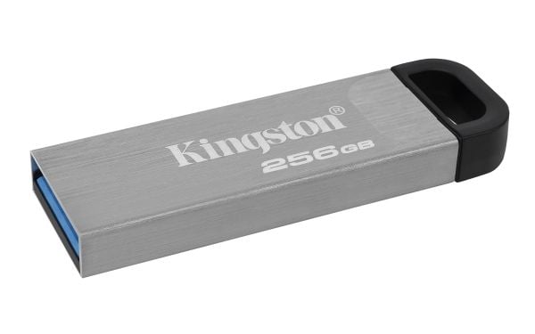Kingston Technology DataTraveler Kyson, 256 GB, USB Type-A, 3.2 Gen 1 (3.1 Gen 1), 200 MB/s, Uten lokk, Sølv
