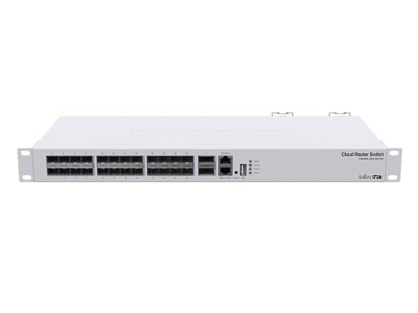 MikroTik Cloud Router Switch CRS326-24S+2Q+RM - Kytkin - L3 - Hallittu - 24 x 10 Gigabit SFP+ + 2 x 40 Gigabit QSFP+ - telineeseen asennettava - AC...