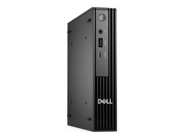 Dell Pro Micro QCM1250 - AI PC - mikro Core Ultra 7 265T / upp till 5.3 GHz - RAM 16 GB - SSD 512 GB - NVMe - Intel Graphics - Gigabit Ethernet, Bl...