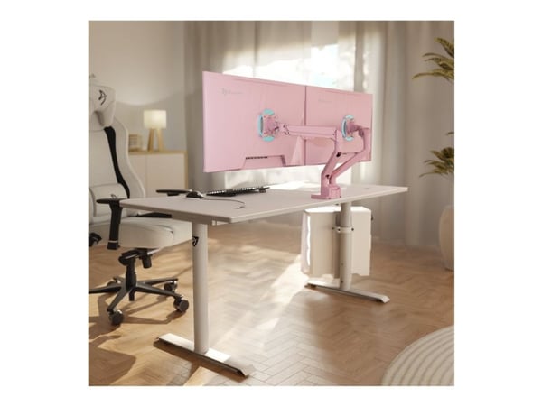 Arozzi Alzare Neo Duo - Gas Spring Monitor Arm - Pink
