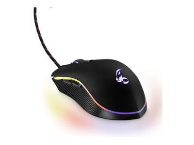 MediaRange Gaming Series GS201 - Mus - ergonomisk - 6 knappar - kabelansluten - USB 2.0 - svart - låda