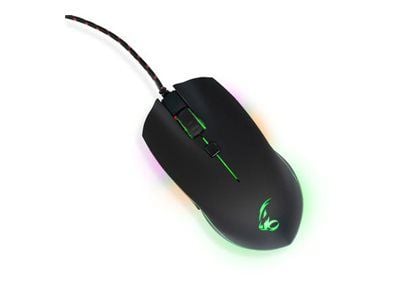 MediaRange Gaming Series GS201 - Mus - ergonomisk - 6 knappar - kabelansluten - USB 2.0 - svart - låda