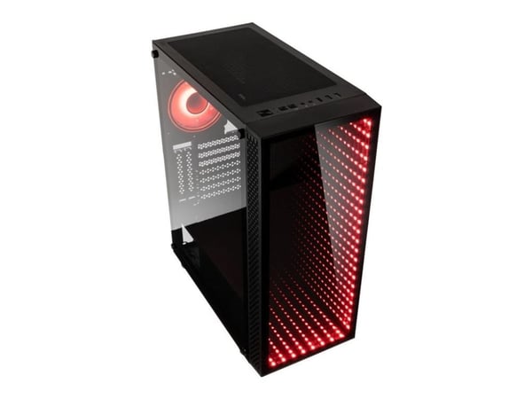 Kolink Void Rift, Midi Tower, PC, Musta, ATX, mikro ATX, Mini-ITX, Muovi, Terästä, Karkaistu lasi, Multi