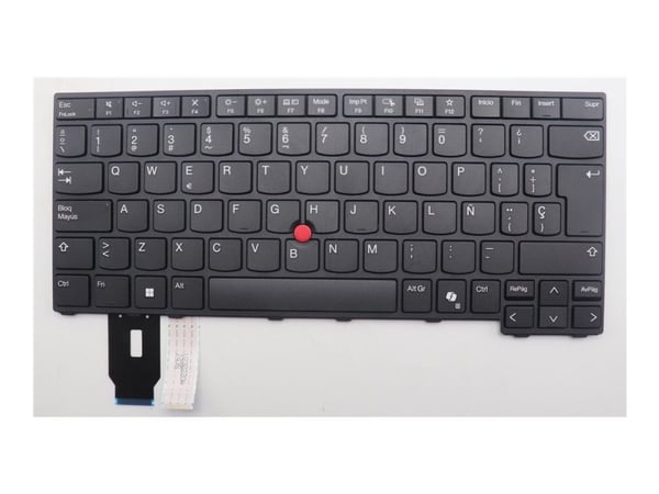 LCFC - Ersättningstangentbord för bärbar dator - med Trackpoint - QWERTY - spansk - svart - FRU