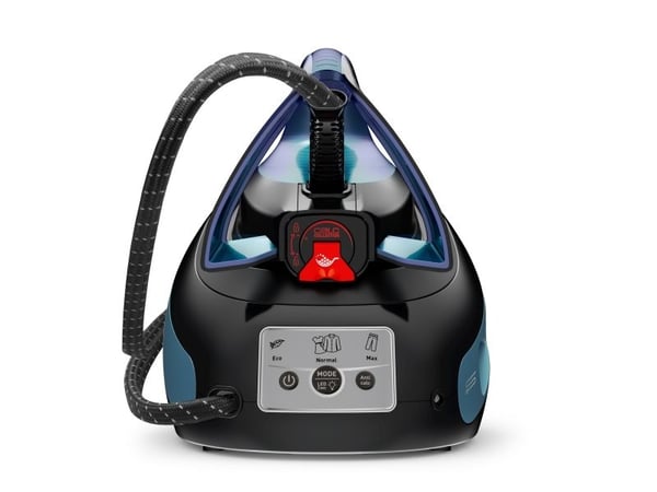 Tefal Express Vision SV8151 - Strykjärn med separat ånggenerator - sula Durilium AirGlide Autoclean - 2800 W - blå/svart