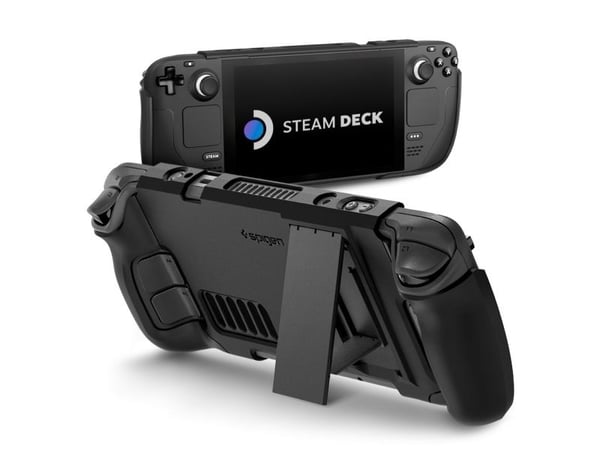 Spigen ACS06040, Mobilskal, Ånga, Svart, Polykarbonat, Termoplastisk polyuretan (TPU), Steam Deck, Stötsäker, Dammresistent, Reptålig