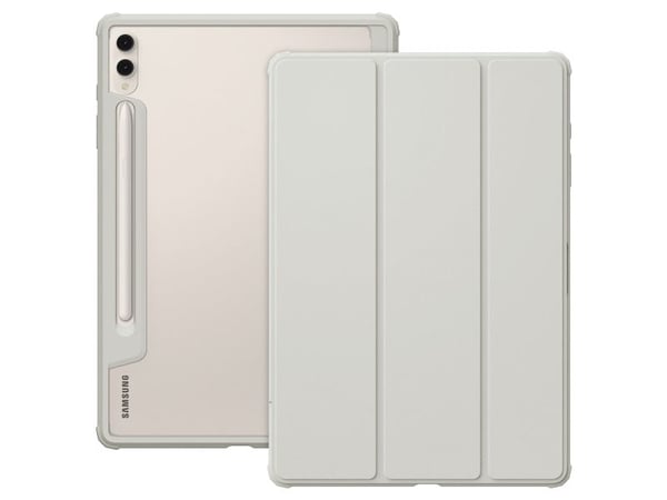 Spigen Ultra Hybrid Pro - Vikbart fodral för surfplatta - polykarbonat, termoplastisk polyuretan (TPU) - grå - för Samsung Galaxy Tab S9+
