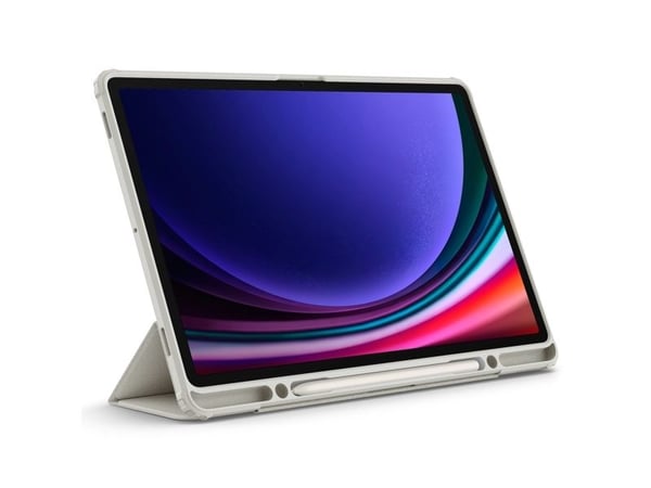 Spigen Ultra Hybrid Pro - Vikbart fodral för surfplatta - polykarbonat, termoplastisk polyuretan (TPU) - grå - för Samsung Galaxy Tab S9+