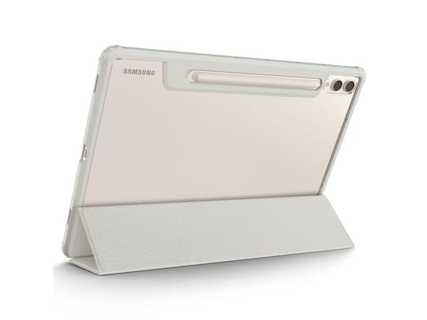 Spigen Ultra Hybrid Pro - Vikbart fodral för surfplatta - polykarbonat, termoplastisk polyuretan (TPU) - grå - för Samsung Galaxy Tab S9+