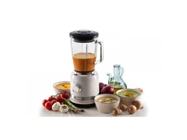 Ariete 00C058501AR0, Bänkmixer, 1,5 L, Impulsfunktion, Krossning av is, 1000 W, Rostfritt stål, Vit