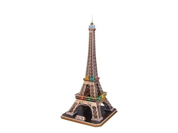 CubicFun Eiffel Tower LED, 84 stykker, Bygninger, 10 år