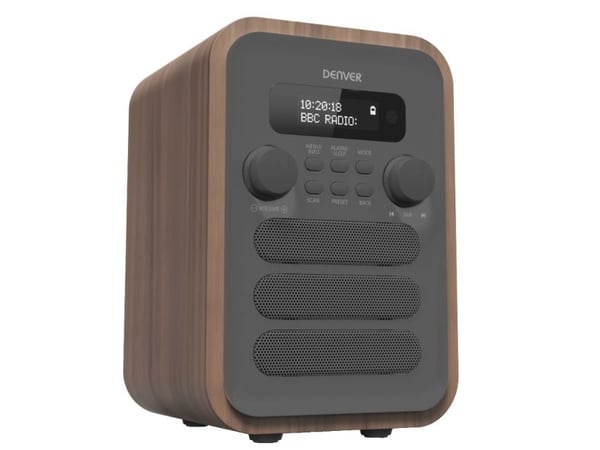DENVER DAB-48 - DAB-radio - 2.5 watt (Total) - grå