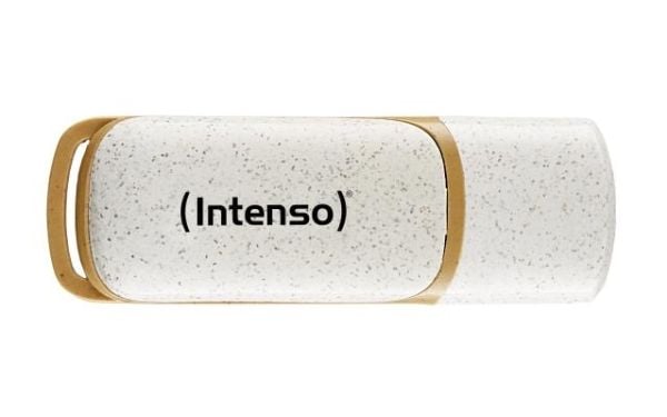 Intenso Green Line - USB-flashstasjon - 64 GB - USB 3.2 Gen 1 - beige/brun