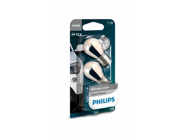 Philips SilverVision 12496SVB2 Traditionella interiör- och signallampor, 21 W, 12 V, 2 styck