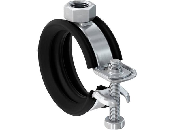 Fischer 562340, Rörklammer, Stål, Svart, 12 - 15 mm, 6,35 mm (0.25"), EPDM, Styrenbutadien (SBR), Zink stål, 0,7 kN