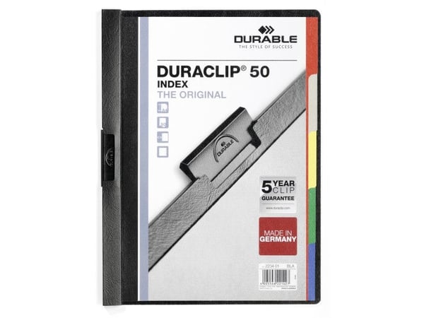 Durable 223401, Svart, Folie, Stål, 50 ark, A4, 1 styck