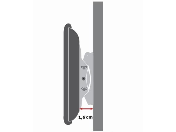 Techly ICA-PLB 860, 106,7 cm (42"), 2,03 m (80"), 60 kg, 800 x 600 mm, 800 x 600 mm, Svart